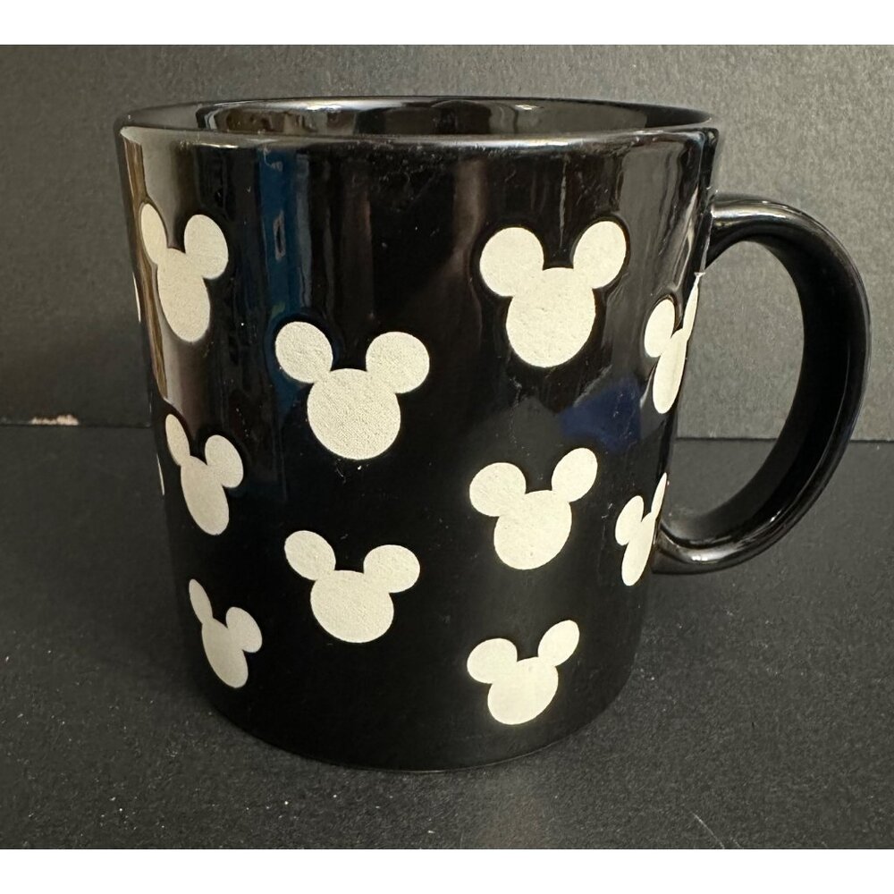 Disney Mickey Mouse silhouette heads Black & White‎ Ceramic Mug